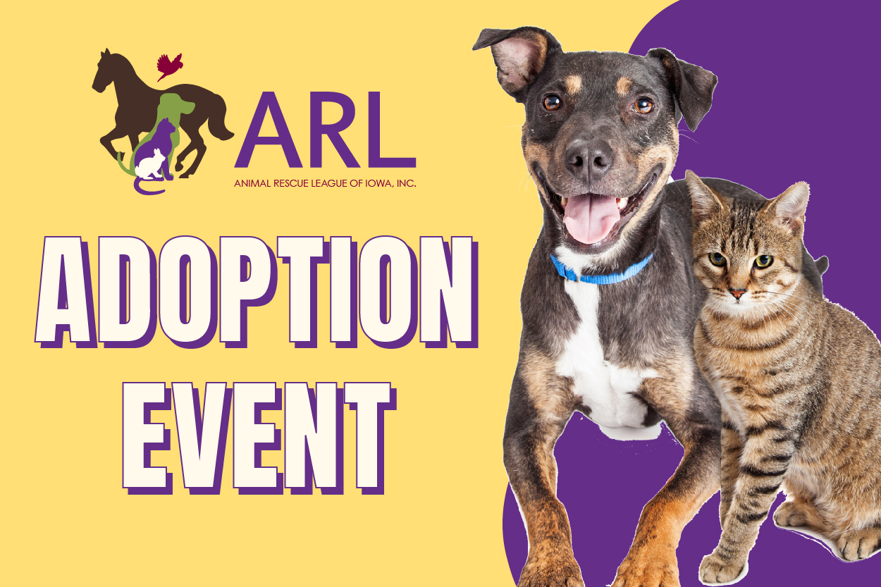 ARL Adoption Event with Dewey Animal Rescue League of Iowa